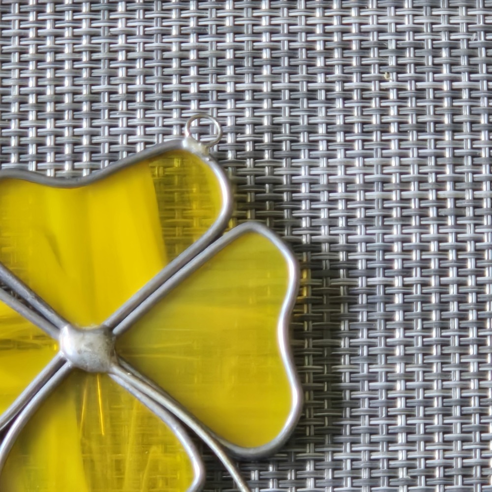 Suncatchers Stained Glass Butterfly Flower Set Vtg - Picture 6 of 11